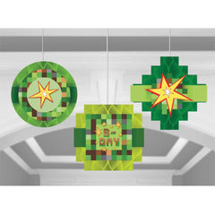 TNT Party Honeycomb Hanging Decorations 3pk