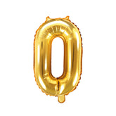 Gold Mini Foil Number Balloon - 0