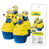 Minions Edible Wafer Cupcake Toppers 16pk