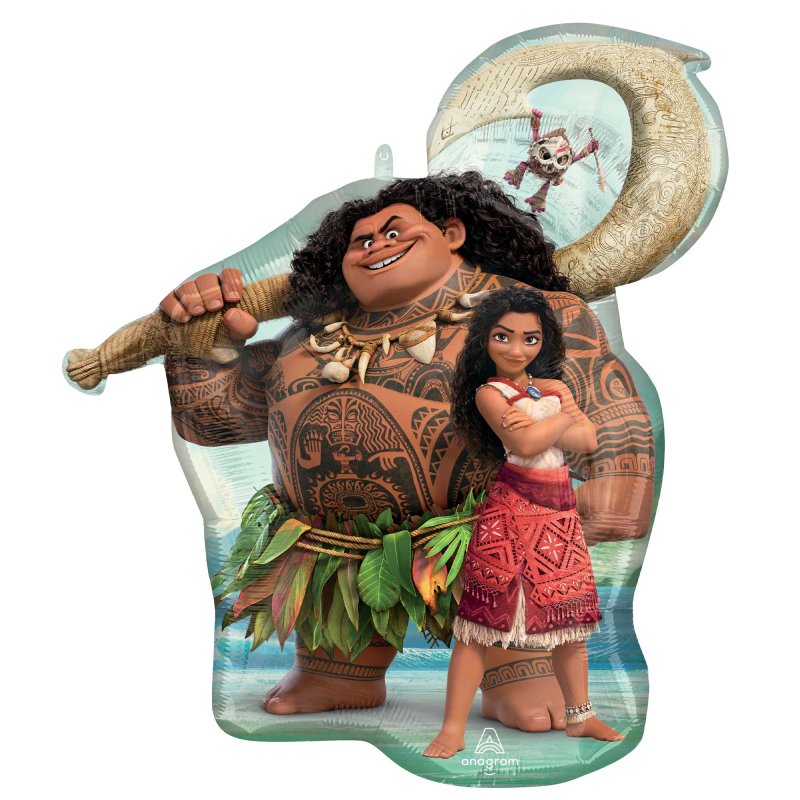 Large Moana & Maui Foil Balloon