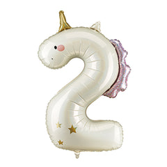 Unicorn Giant Foil Number Balloon - 2