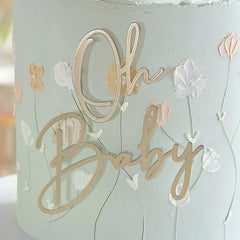 Floral Baby Cake Decoration