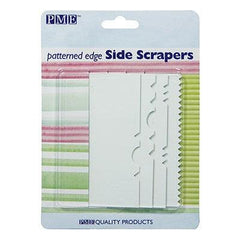Pattern Edge Cake Side Scraper 4pk