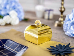 Gold Favour Boxes 10pk