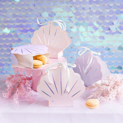 Seashell Shaped Treat Boxes 4pk
