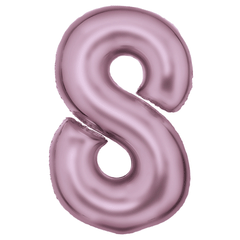 Pastel Pink Giant Foil Number - 8