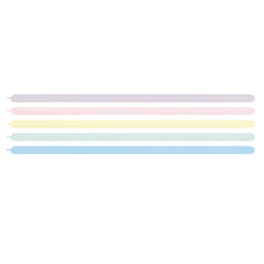 Pastel Matte 260S Modelling Twisting Balloons 100pk