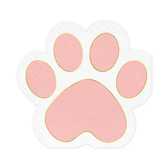 Cat Paw Shaped Napkins 12pk