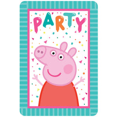 Peppa Pig Party Invitations 8pk