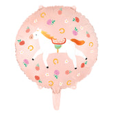 Horse Pink Round Foil Balloon