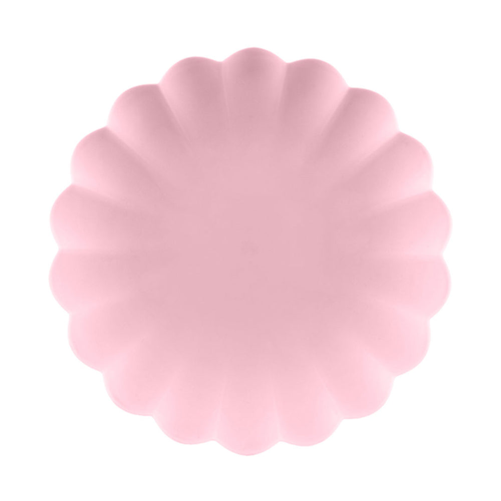 Pink Frill Reusable Plates 4pk