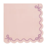 Light Pink Ruffled Napkins 12pk