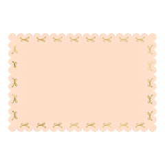 Pink Bows Paper Tablecover