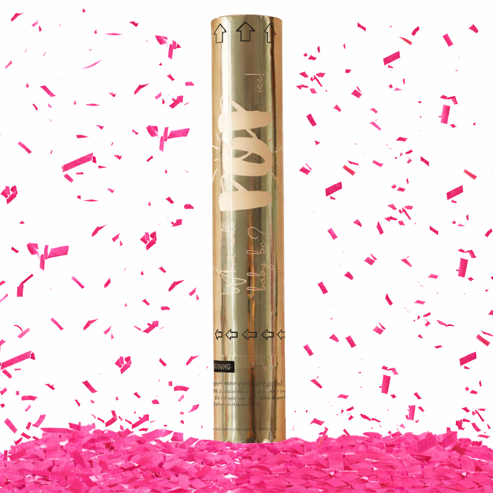 Gender Reveal Confetti Cannon - Girl