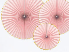 Light Pink Rosettes 3pk