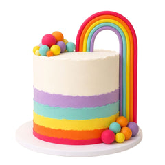 Bright Rainbow Cake Topper