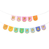 Rainbow Happy Birthday Banner