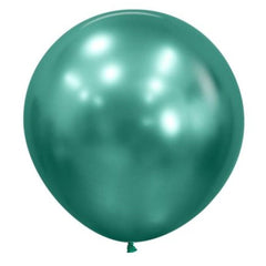 Large 60cm Metallic Aurora Green Balloons