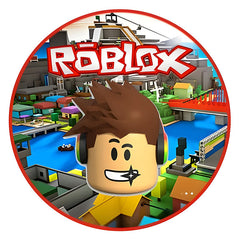 Roblox Face Edible Icing Cake Image