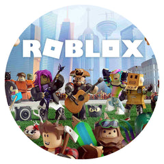 Roblox Party Edible Icing Cake Image