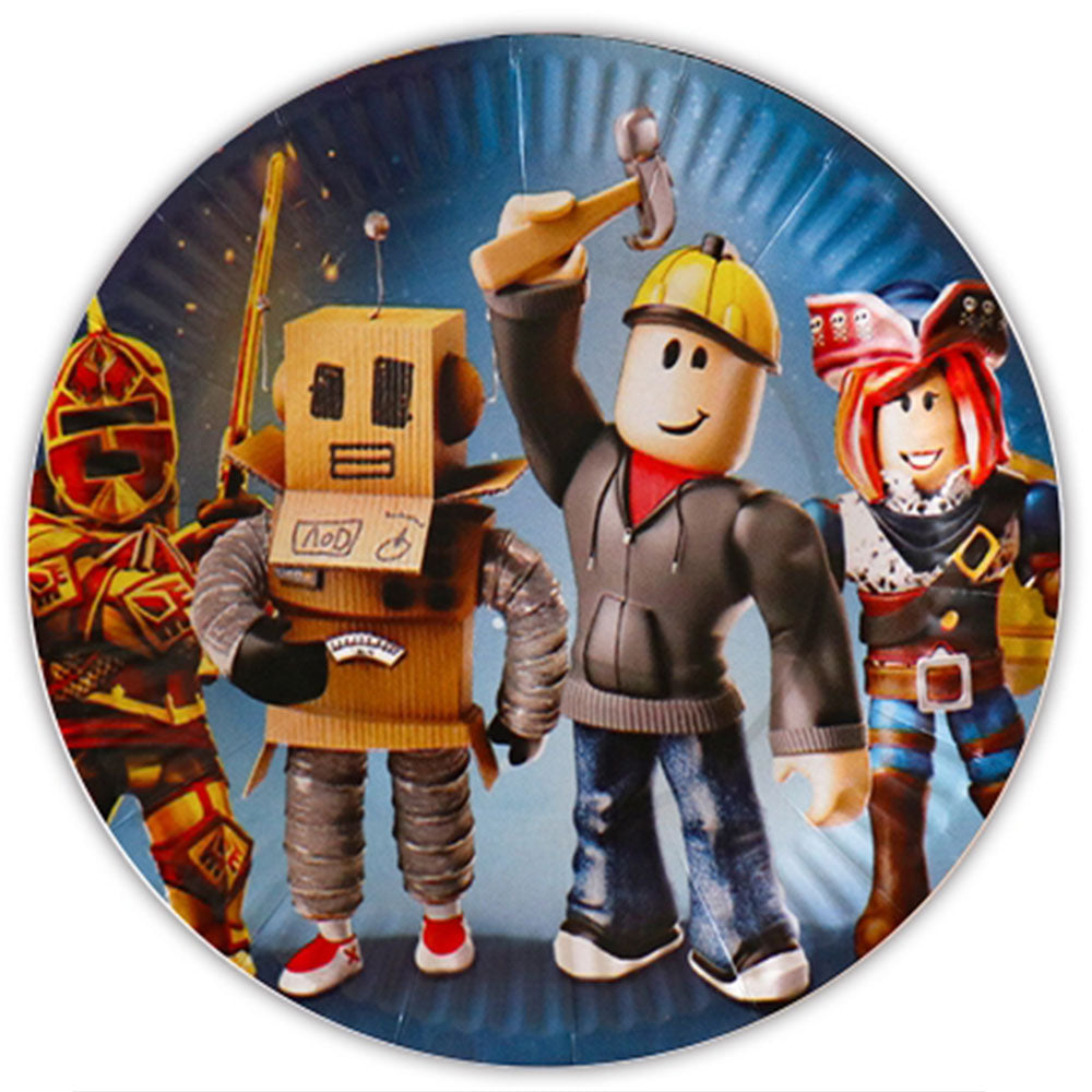 Roblox Large Blue Plates 10pk