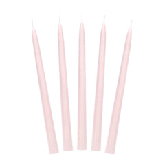 Dusty Rose Taper Dinner Candles 10pk