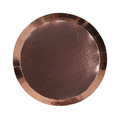 Metallic Rose Gold Snack Plates 20pk
