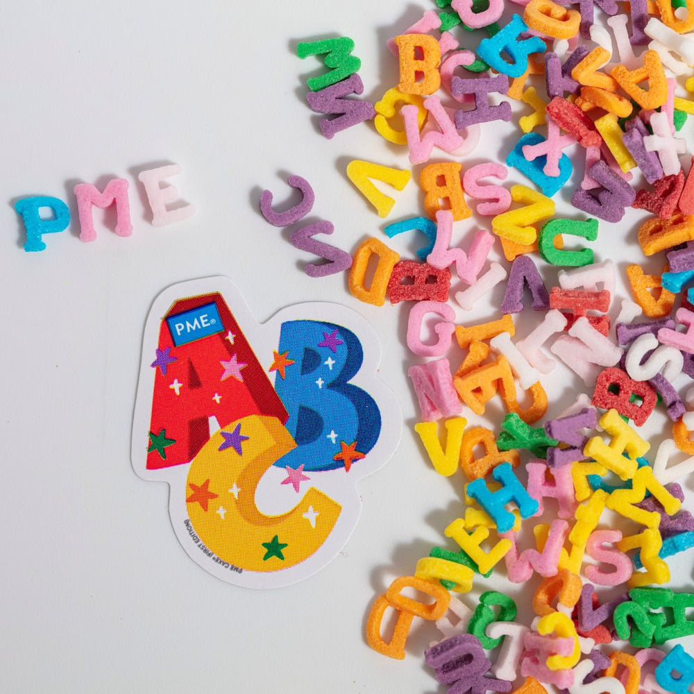 Rainbow Alphabet Sprinkle Charms