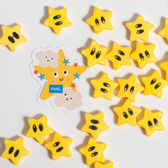 Yellow Stars Sprinkle Charms