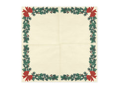 Festive Garland & Bow Christmas Napkins 20pk