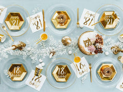 White & Gold 18th Birthday Napkins 20pk