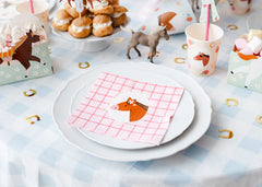 Horse Pink Napkins 12pk