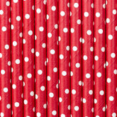 Red Dot Straws 10pk