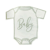 Sage Onesie Shaped Napkins 16pk