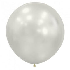 Large 60cm Silk Oyster White Balloons