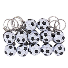Soccer Ball Keyrings 12pk