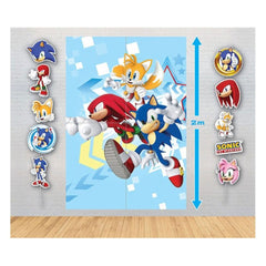 Sonic Backdrop & Photo Props