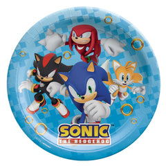 Sonic The Hedgehog Plates 8pk