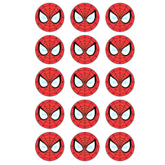 Spider-Man Face Edible Icing Cupcake Images