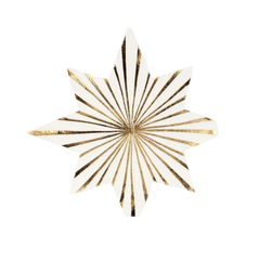 Gold Stripe Star Napkin