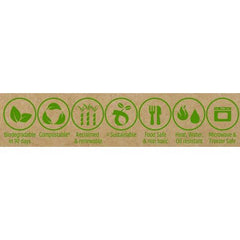 White Sugarcane Plates 10pk