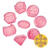 Super Heroes Cookie Cutter & Embosser Set 8pk