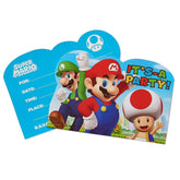 Super Mario Brothers Invitations 8pk