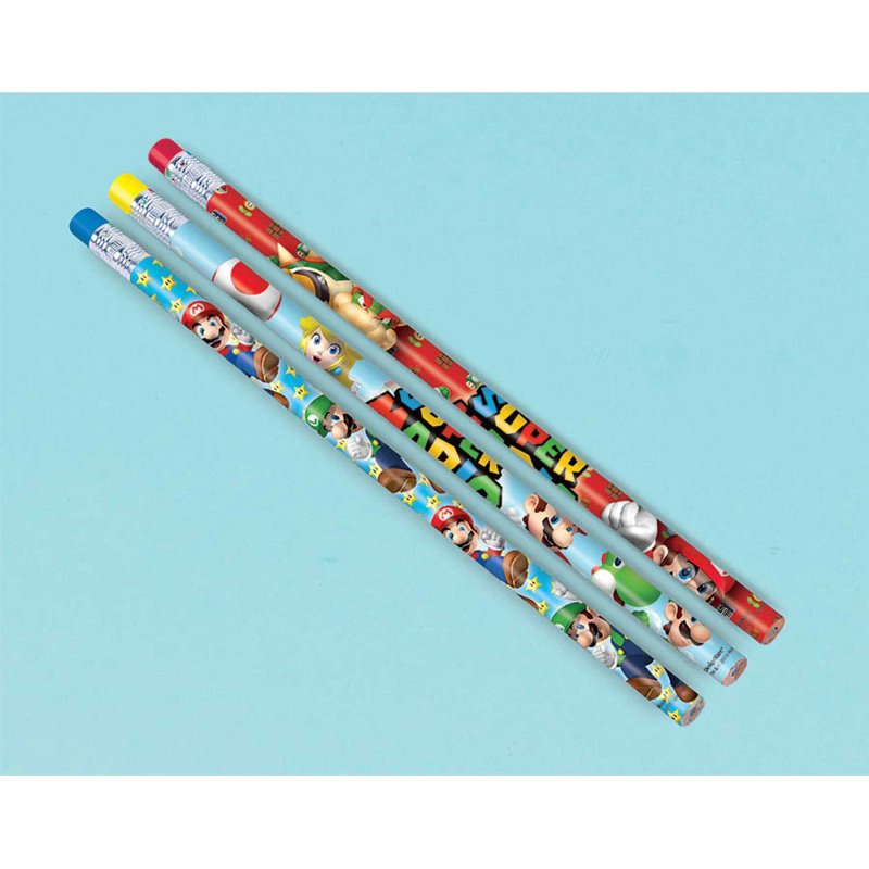 Super Mario Brothers Pencils 12pk