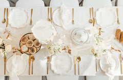 White Ornament Plates 6pk