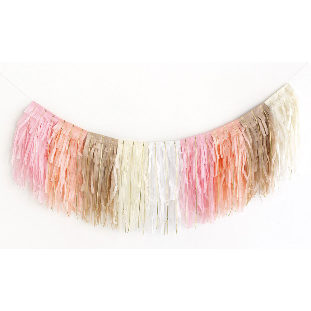 Layered Tissue Fringe Garland