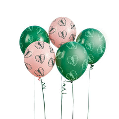 Tropical Leaf Balloons 5pk
