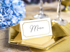 Gold Frame Place Cards 10pk