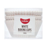 White Baking Cups 72pk