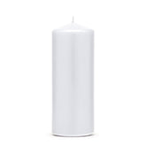 White Pillar Candles 6pk